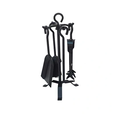 Imagen de HERSIG Accesorios Chimenea Juego 4 Utensilios con Soporte