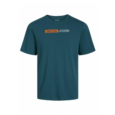 Imagen de Jack &amp; Jones LOGO Camiseta estampada, Hombre, Talla: 4XL, Deep teal