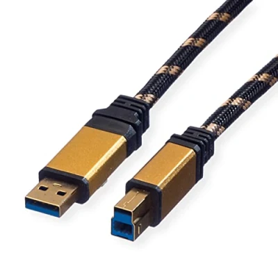 Imagen de Roline Gold Usb 3.0 Cable, Type A M B 1.8 Cables