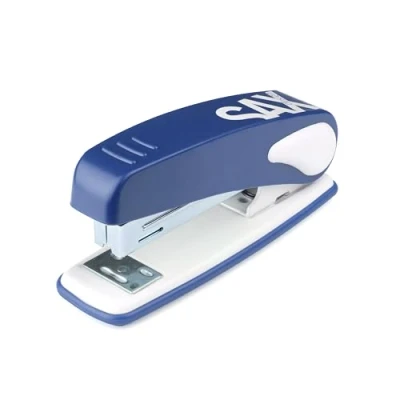 Imagen de SAX Design Grapadora 239 de oficina para 25 hojas, versátil con función grapadora, hasta 63mm profundidad grapado, incl. grapas 100x24/6 y 130x26/6, metal, azul