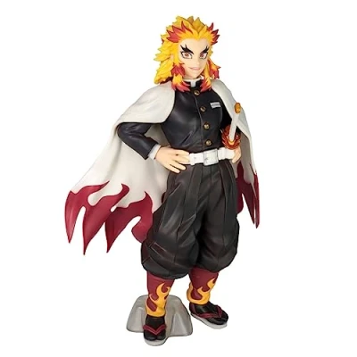 Imagen de BANDAI Ichibansho Figura de Accion Kyojuro Rengoku (The Hashira) Demon Slayer: Kimetsu no Yaiba 26cm IS63660 Multicolor