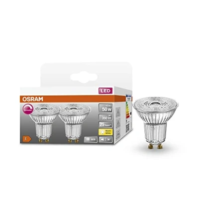 Imagen de OSRAM Lámpara reflectora Superstar, GU10 base, vidrio transparente ,Blanco frío (4000K), 230 Lumen, sustituto de 35W iluminante 6 paquete