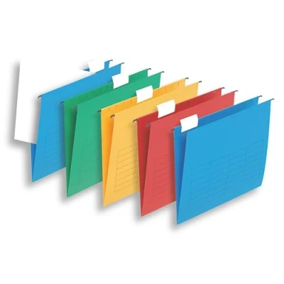 Imagen de Carpetas de papel colgando Flex kraft Surtido paquete 5