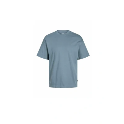 Imagen de Jack &amp; Jones Einfarbiges Kurzarm Dropped Shoulder Camiseta básica, Hombre, Talla: Small, Goblin blue