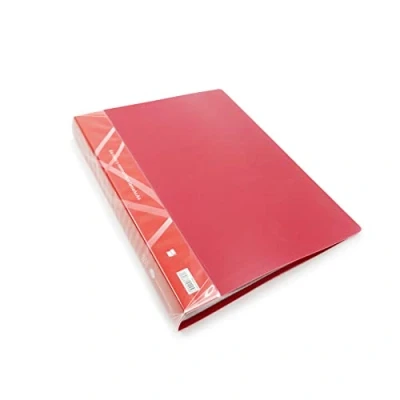 Imagen de Super Mundo Carpeta fundas plastico A4 (60 fundas), Capacidad para 120 hojas, archivo A4, Rojo fundas)