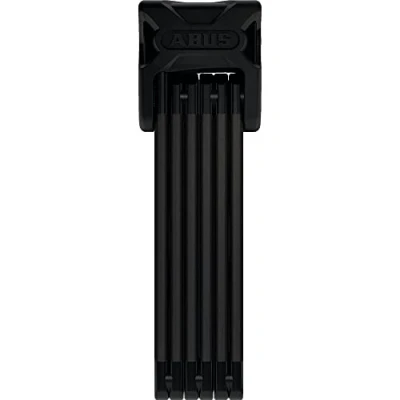 Imagen de ABUS Candado plegable Bordo 6000K con soporte Saddlefix y tapa de lluvia bicicleta cilindro XPlus alta protección contra manipulaciones Nivel seguridad 10 Longitud 90 cm