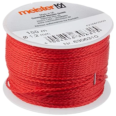 Imagen de Meister cuerda 100 m x 1,2 mm de diámetro, Rojo, PE, 6306310