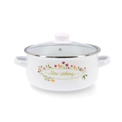 Imagen de Quid Memory Cacerola Acero Esmaltado 22cm 620cl Blanco