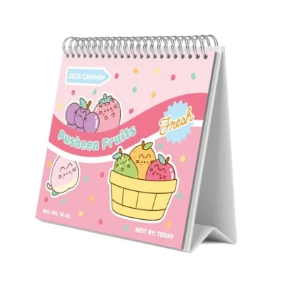 Imagen de Calendario sobremesa 2025 Pusheen 2025: base resistente mesa 2025, Planificador mensual: con espacio para anotar y vista mensual global