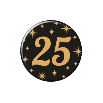 Imagen de PD Party Con Clase Badge, Color oro/negro, 5.5 cm (7032304)