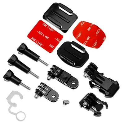 Imagen de Kit Soporte Curvo Casco Anclaje Adhesivo Para Gopro Hero 1 2 3 4 5