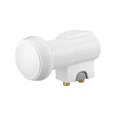 Imagen de Goobay Convertidores doble LNB para dos usarios (0.1dB, compatible con HDTV), blanco