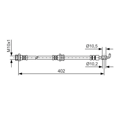 Imagen de BOSCH 1 987 481 A46 Latiguillos de Freno 402 M10x1 FORD: Ranger Mk2