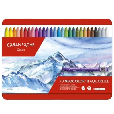 Imagen de Caran D&#039;ache Neocolor II Juego de ceras color (40 unidades, caja metálica)