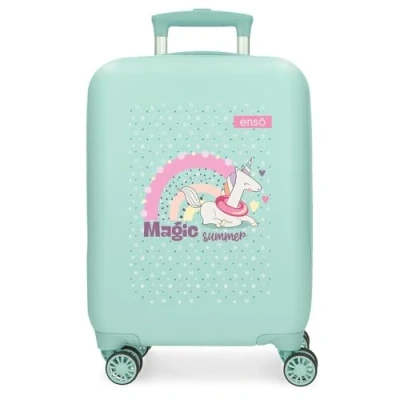 Imagen de Enso Magic Summer Maleta de Cabina Azul 33x50x20 cms Rígida ABS 33L 2 kgs 4 Ruedas Dobles Equipaje Mano