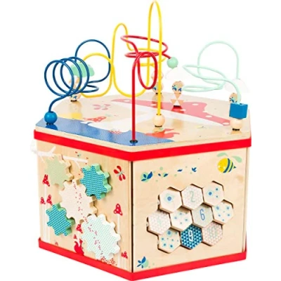 Imagen de small Foot company Cubo motorizado XL Move it FSC 100% Certificado Experiencia variada en Siete Superficies de Juego Juguetes, Multicolor, (Small by Legler 11051)
