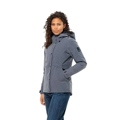 Imagen de Jack Wolfskin Snowy Park Jkt W Chaqueta, Azul Ocuro, XXL para Mujer