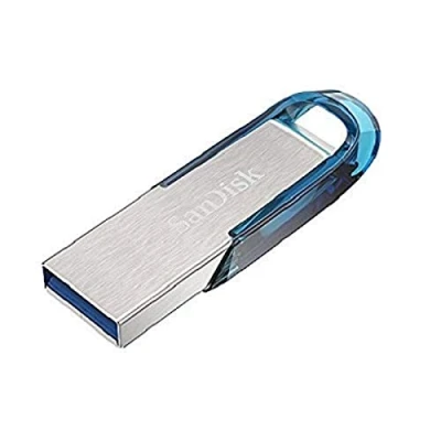 Imagen de SanDisk Ultra Flair Memoria Flash USB 3.0 de 64 GB con hasta 150 MB/s Velocidad Lectura, Color Azul