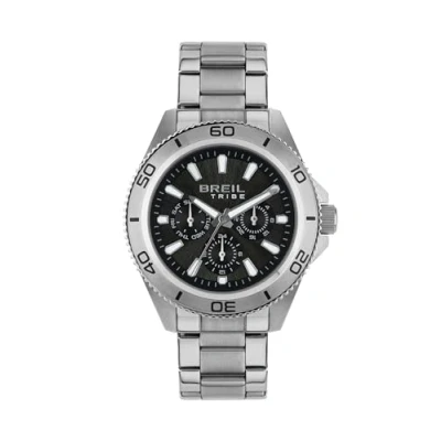 Imagen de BREIL, Colección Challenge, Reloj para Hombre en Acero Bilux, Movimiento MIYOTA 6P29, Bisel de Satinado, Cierre desplegable con Botones, Resistente al Agua, Caja 42 mm
