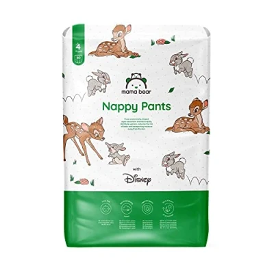 Imagen de Marca Amazon Mama Bear Disney, pañales braguita Talla 4 (9 15 kg), Bianco, 80 Unidad (Paquete de 1)