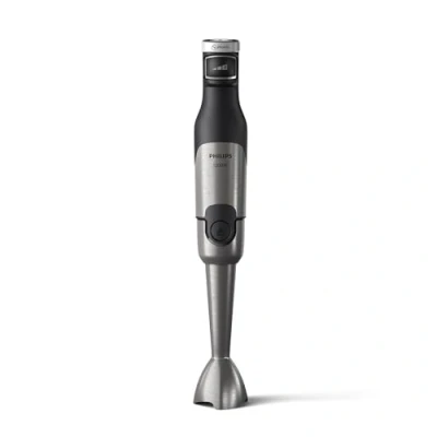 Imagen de Philips 5000 Serie Stabmixer inkl. Zerkleinerer, Kompakthacker, Schneebesen 1200W Leistung. ProMix Technologie. LED Geschwindigkeitsanzeiger. Stufenlose Geschwindigkeitseinstellung (HR2685/00)