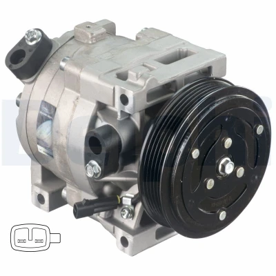 Imagen de DELPHI CS20402 compresor de Aire Acondicionado Scroll 86cc PAG 56 con aceite FIAT: Doblo I Cargo, Punto II Hatchback