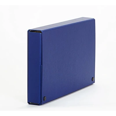 Imagen de Carpeta proyectos pardo folio lomo 50 mm carton forrado azul con broche