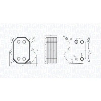 Imagen de MAGNETI MARELLI 350300000500 Radiador de Aceite FORD: Transit Mk6 Furgón, Bus, V363 FIAT: Ducato III Furgón