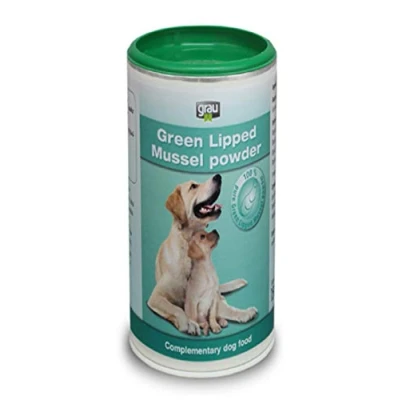 Imagen de GRAU El Original 100% de mejillón Labios Verdes Puro en Polvo, para favorecer Las articulaciones, Pack Individual (1 x 500 g), alimento complementario Perros y Gatos