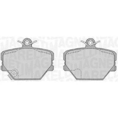 Imagen de MAGNETI MARELLI 363916060398 Juego de pastillas freno con avisador acústico desgaste SMART: Fortwo II Coupé, I City Coupe