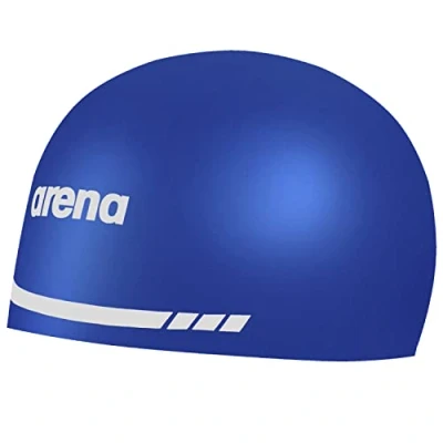 Imagen de Arena Unisex 3D Soft USA Racing Swim Cap Gorro de natación, Hombres, Azul Cobalto, L