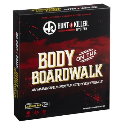 Imagen de Hunt a Killer,Body On The Boardwalk, juego de misterio asesinato inmersivo, cita nocturna o con familiares y amigos como detectives para la noche juegos, partir 14 años