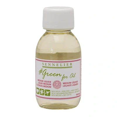 Imagen de Sennelier Green for Oil Solvent Free Universal Medium, 100ml (10 135205 100)