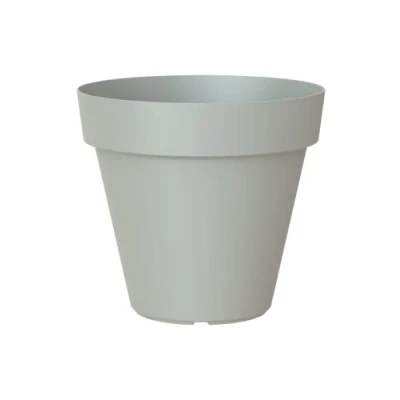 Imagen de Artevasi Capri, Maceta Redonda de plástico, 35 cm, Color: Gris Claro