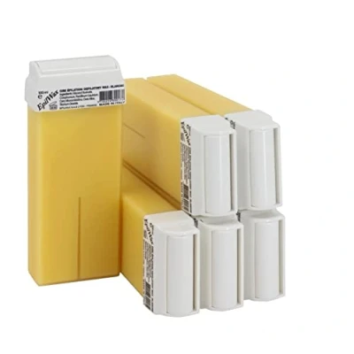 Imagen de Epilwax 6 Cartuchos roll on de Cera Depilatoria Tibia 100 ml profesional Vanilla para Depilación con Bandas Depilatorias des las piernas, axilas, y el cuerpo
