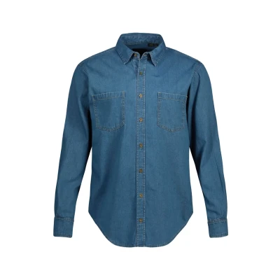 Imagen de JP 1880 Camisa Vaquera, Manga Larga, Cuello Kent, Corte Moderno, hasta la Talla 8 XL Vaquero Azul 7XL 822885902