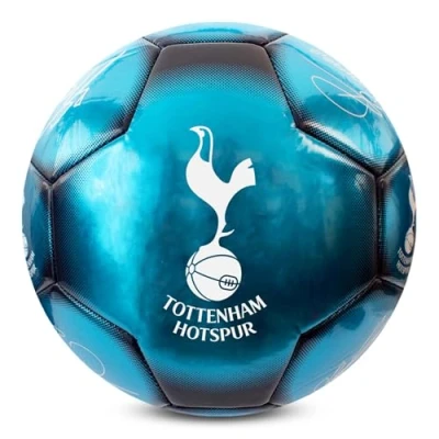 Imagen de Hy Pro Balón de fútbol clásico del Tottenham F.C. con Licencia Oficial Metálico, Talla 5, Spurs, Entrenamiento, Partido, mercancía, Coleccionable para niños y Adultos, Azul