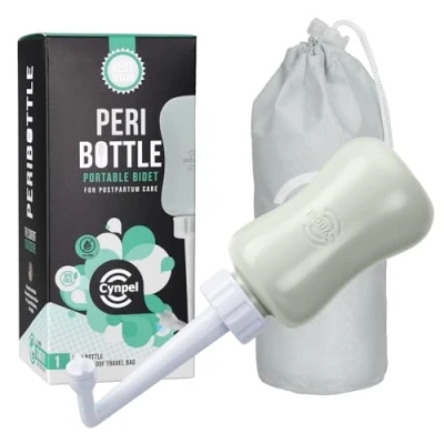 Imagen de Cynpel Bidet portatil para postparto Bidé portátil de 350 ml Mujeres Bide maternidad Botella lavado perineal posparto Gris
