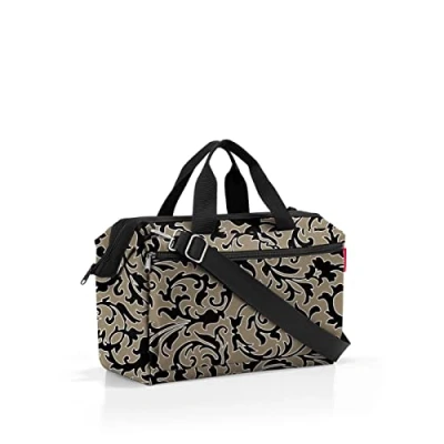 Imagen de reisenthel Allrounder S Pocket Bolsa de Doctor para Viajes, Trabajo y Ocio, con práctica función Enganche Carrito, Baroque Marble, Small