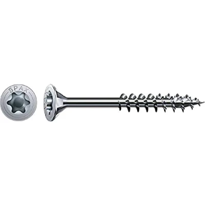Imagen de Spax T STAR plus 0/1050/1/ 4,5/35/02 Vite universale con testa svasata, 4CUT, filettatura parziale, lucida zincata tramite galvanizzazione, Zincato, 4,5 x 35 mm