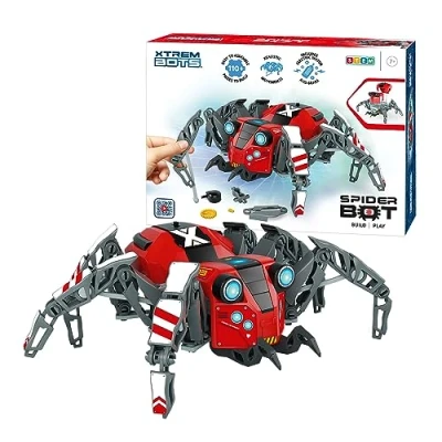 Imagen de Xtrem Bots Spider BOT Robotica para Niños Araña Kit +7 Años Robot Juguete 110 Piezas Juguetes Fácil De Montar