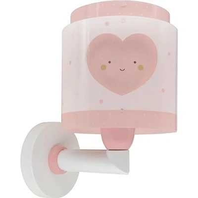Imagen de Dalber Lámpara aplique de pared infantil Baby Dreams Corazón rosa, 76019S