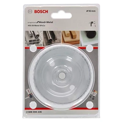 Imagen de Bosch Professional Progressor for Wood and Metal Sierra de corona (para madera y metal, diámetro 92 mm, accesorios para taladro)