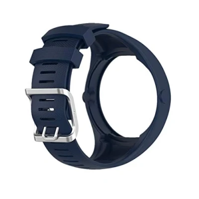 Imagen de Huabao Correa Compatible con Polar M200,Ajustable Silicona Deportiva Band Repuesto Pulsera para M200 (Azul Oscuro)