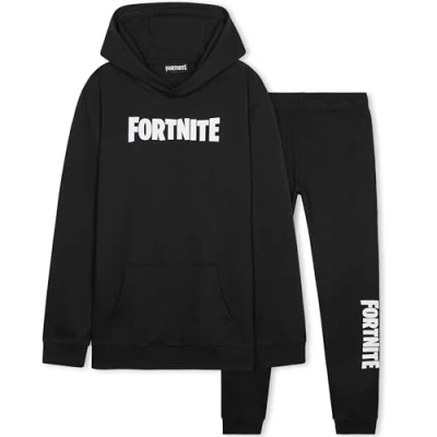 Imagen de Fortnite Conjunto Chándal Niño Sudadera con Capucha y Pantalones Niños (Negro, 14 15 Años)
