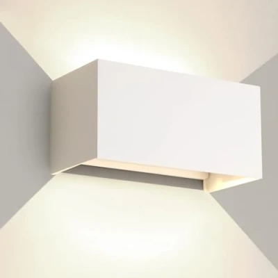 Imagen de 25W LED Aplique Pared Exterior Interior IP65 Impermeable Apliques Lámpara de Aluminio Moderno Blanco 4000k luz Natural, Ángulo Ajustable, Fácil instalar