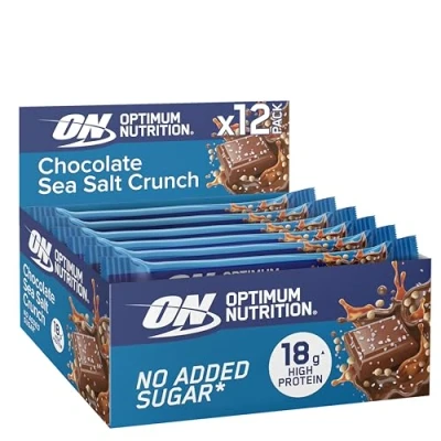 Imagen de Optimum Nutrition Crunchy Protein Bar (12x55g) Chocolate Sal marina Crunch