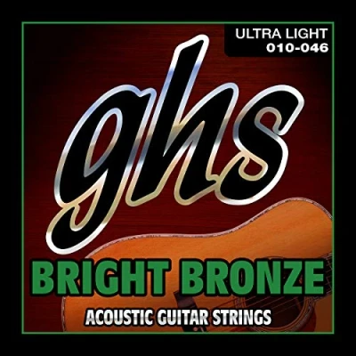 Imagen de GHS BB10U 10 46 Ultra Ligero Brillante Bronce Acoustic Guitar Set Cuerda