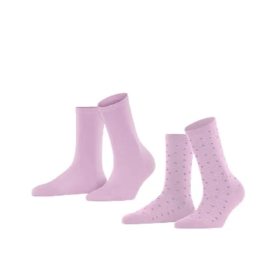 Imagen de ESPRIT Playful Dot 2 Pack W SO algodón estampado pares, Calcetines Mujer, Rosa (Lupine 8299), 35 38