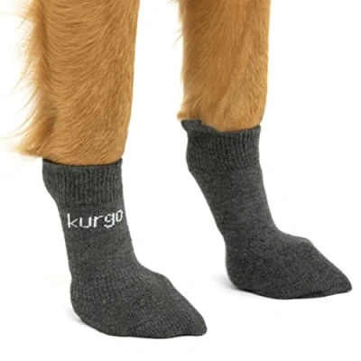 Imagen de Kurgo Blaze Calcetines para Perros, elásticos Mascotas, Zapatos Exteriores 1 Juego de 4 Mediano, M